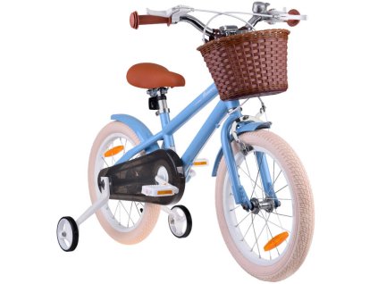 Royalbaby Dětské kolo 16" MACARON retro edice modré