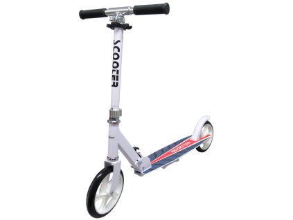 Velká skládací koloběžka Scooter R-sport bílá