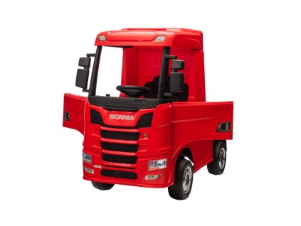 Elektrický kamión Scania 500R 4x45W 2x12V 7AH červená metalíza