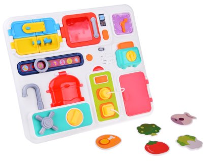 Montessori manipulační tabule Kuchyň s efekty