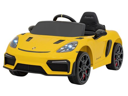 Elektrické autíčko Porsche Spyder RS 718 MP4 žluté