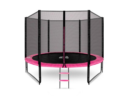 k9964 aga sport pro trampolina 305 cm ruzova ochranna sit zebrik new 1