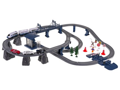 Elektrická vláčkodráha s příslušenstvím 103 dílků