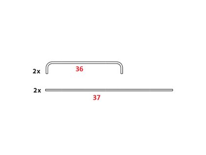Konstrukce stříšky na houpačku Milano/ Vita / Celebes Antracit PATIO