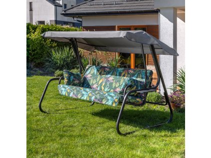 Zahradní houpačka Vita Black Edition s bočními stolky G058-02PB PATIO