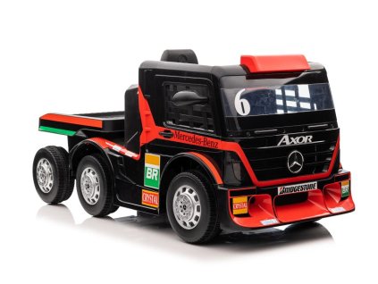 Auto Na Akumulator Mercedes + Naczepa XMX622B Czerwony LCD