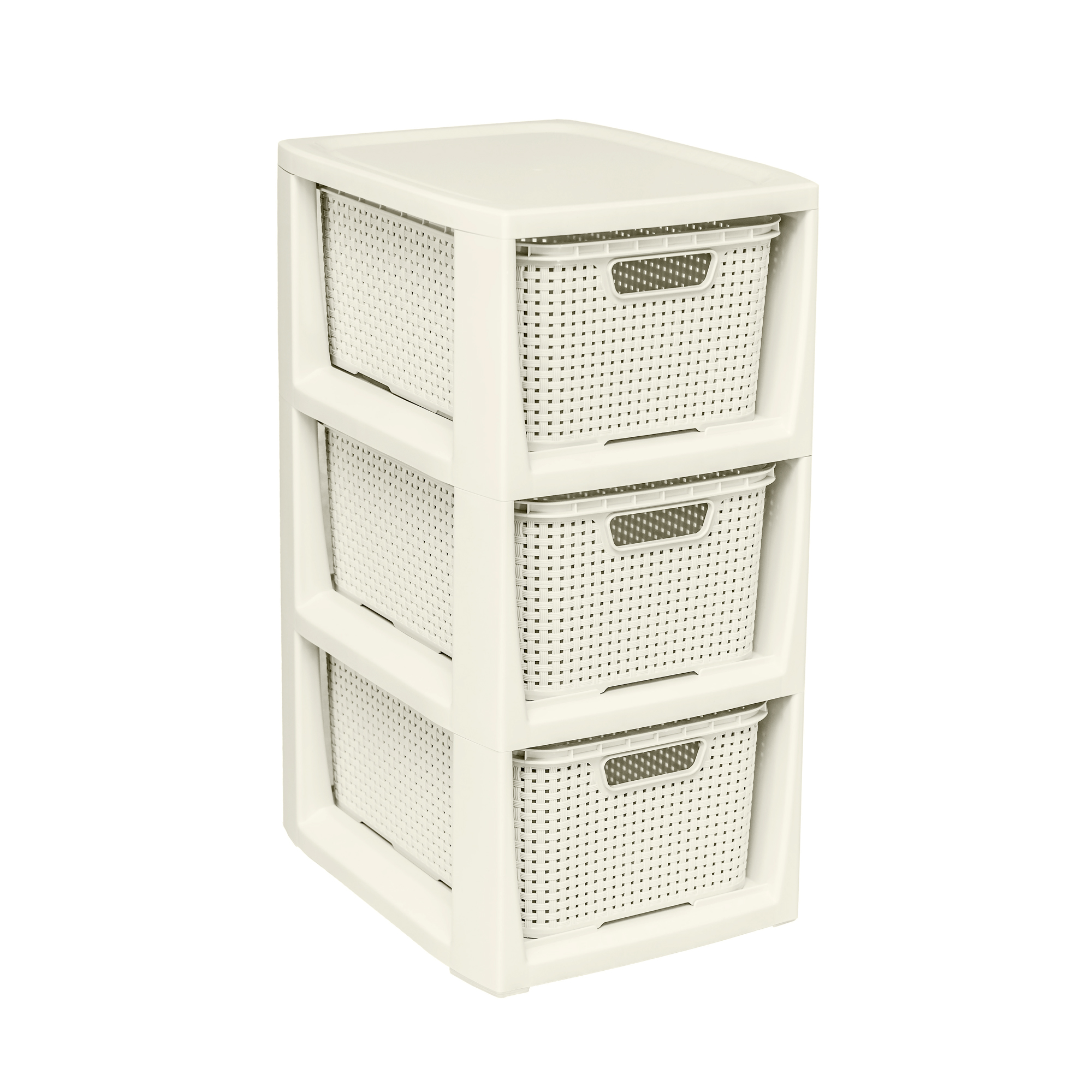 Regál se 3 šuplíky Rattan Beige BRANQ