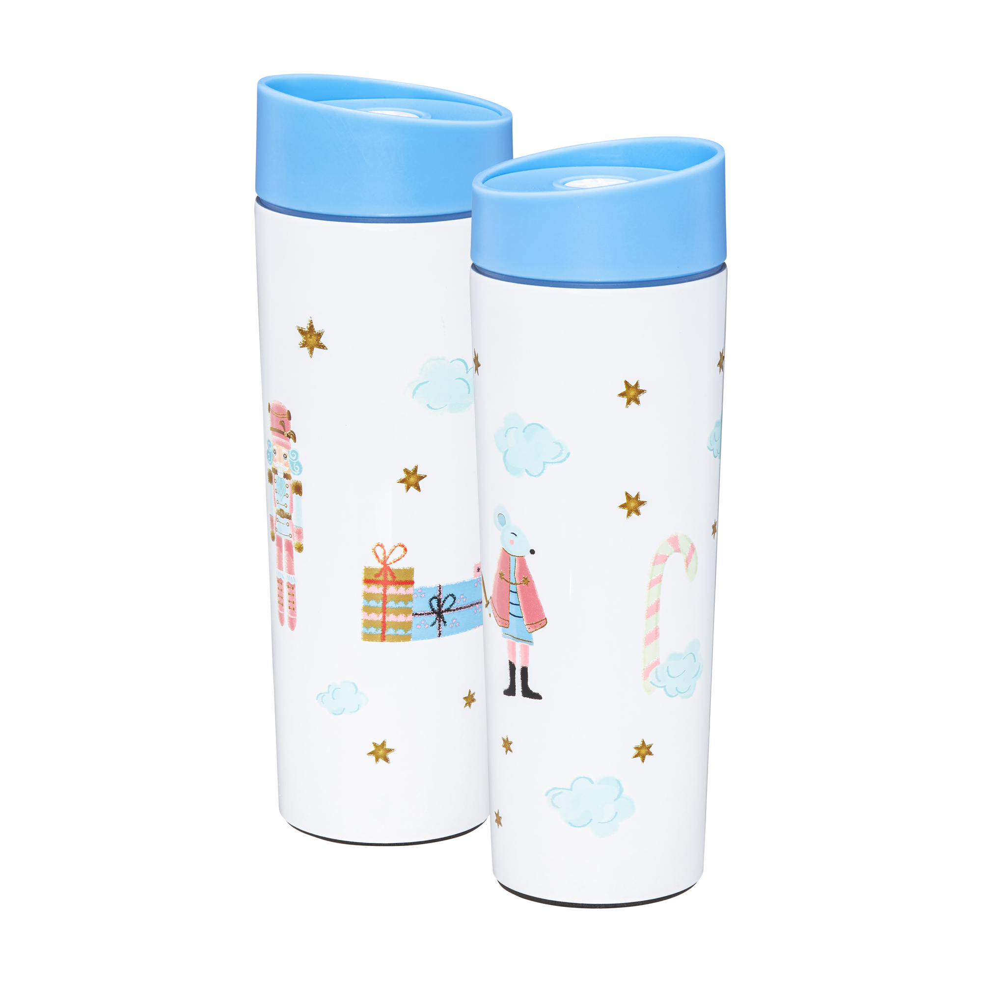 Termohrnek Ballet s modrým víčkem 340 ml AMBITION