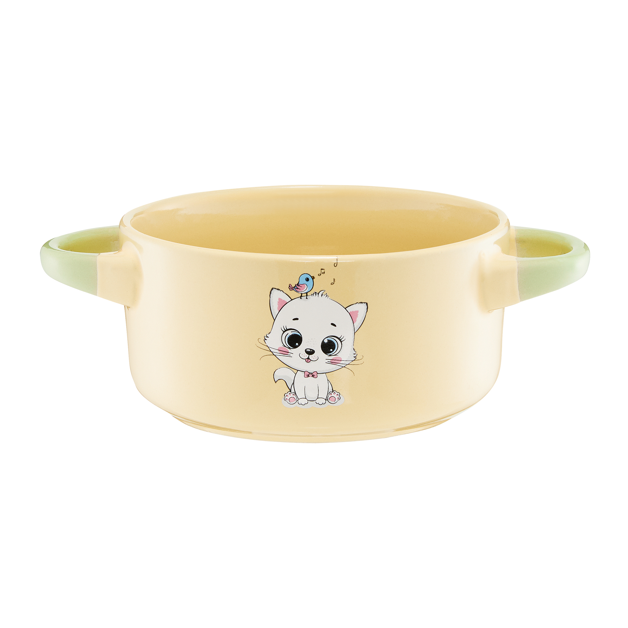 Dětská keramická miska Sweetie Kočička 470 ml AMBITION JUNIOR