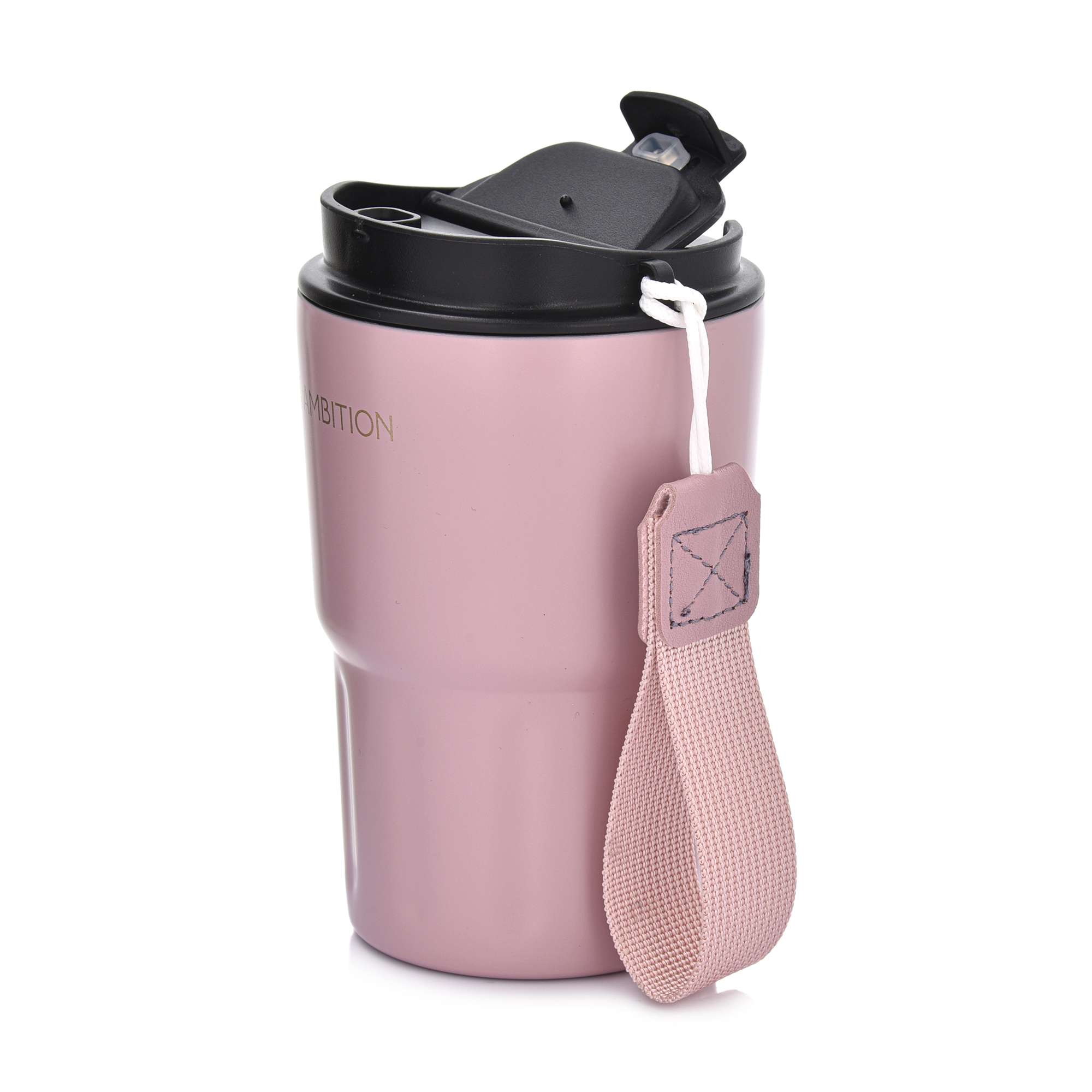 Růžový termohrnek Fern 350 ml AMBITION