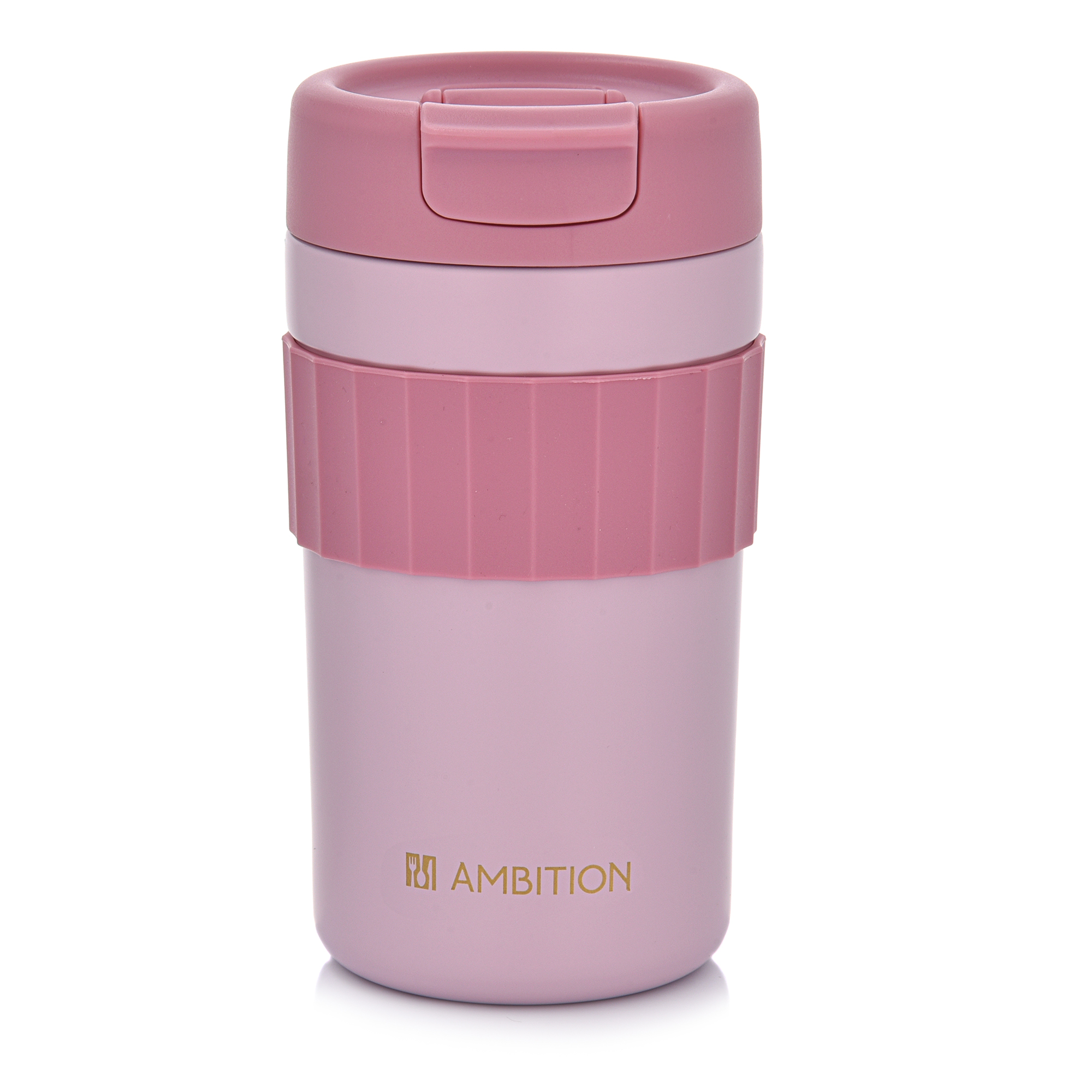 Růžový termohrnek Nino 450 ml AMBITION