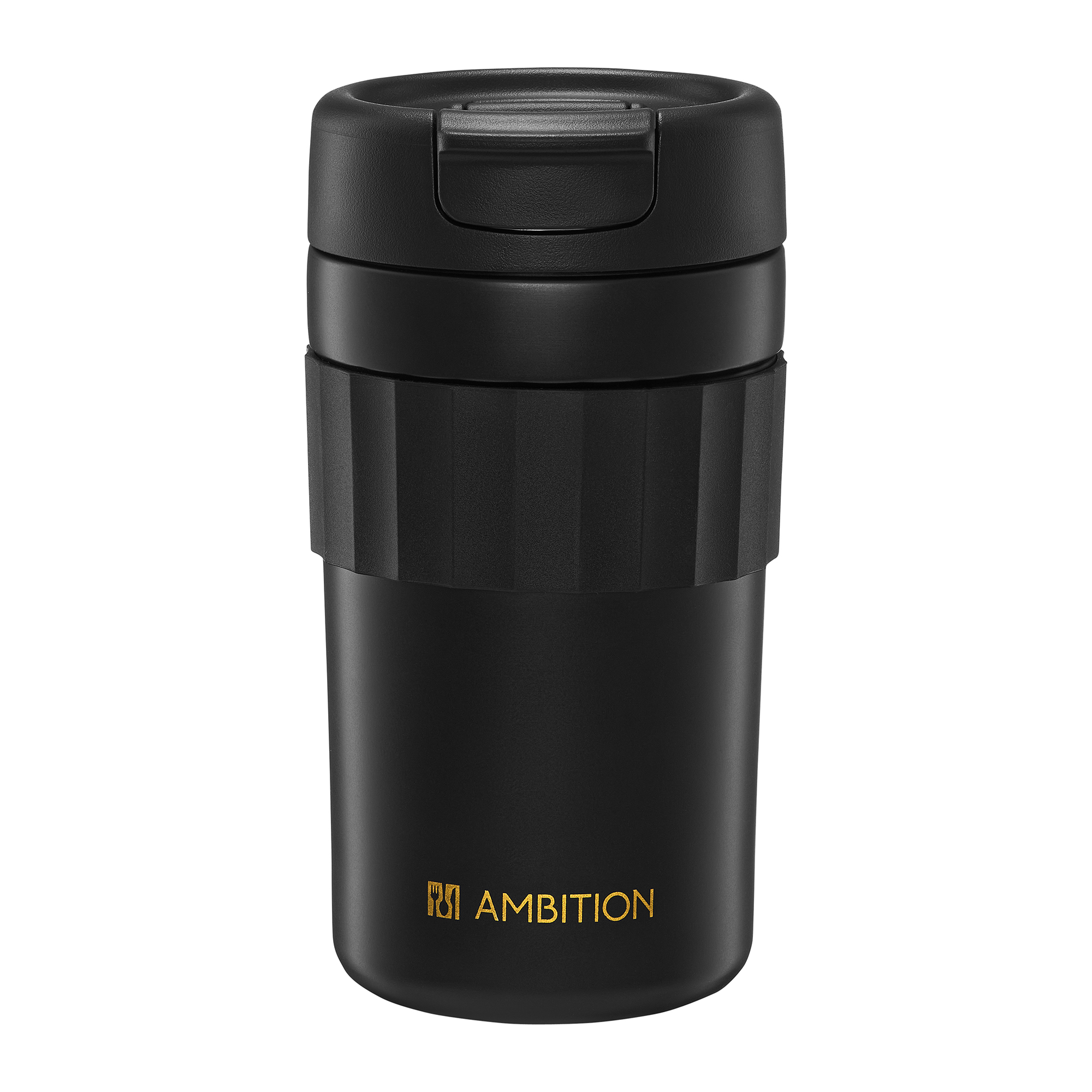 Černý termohrnek Nino 450 ml AMBITION