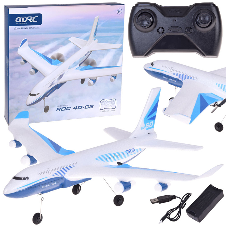Velké RC osobní letadlo z EPP s LED a USB nabíjením ROC 4D-G2