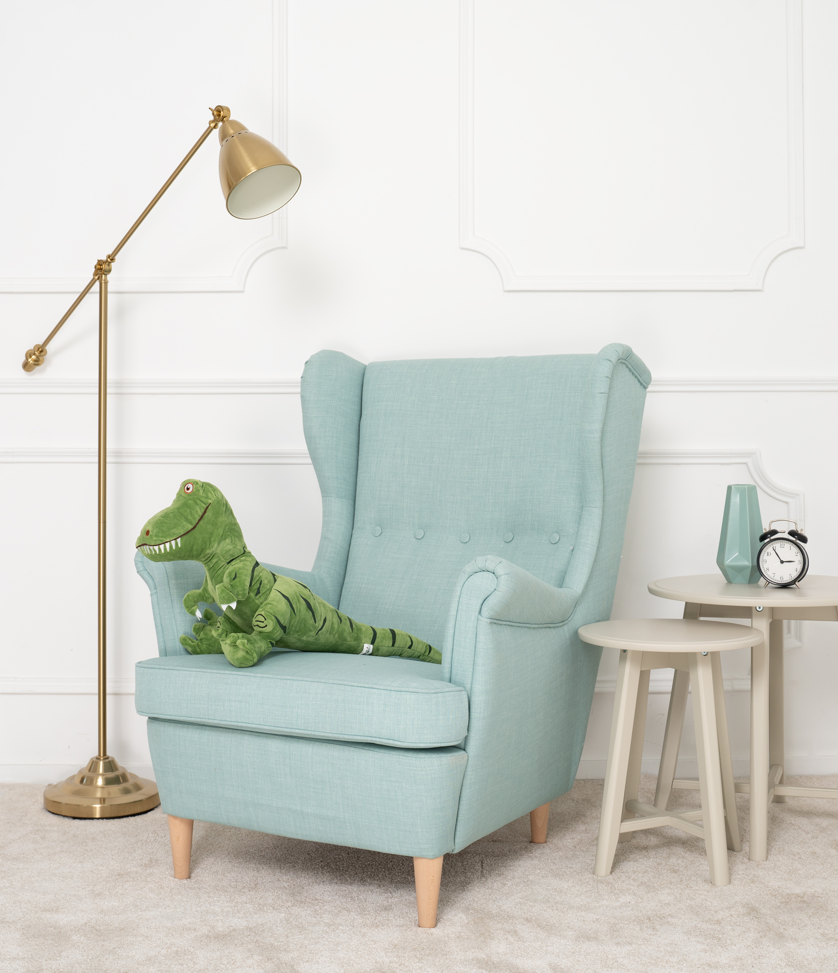 Tomido Plyšový dinosaurus Dino 70 cm zelený