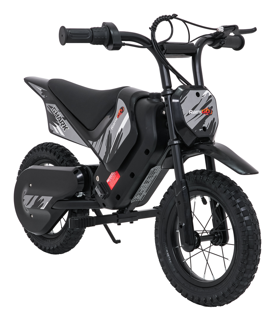 Elektrická dětská motorka SHARK – černá
