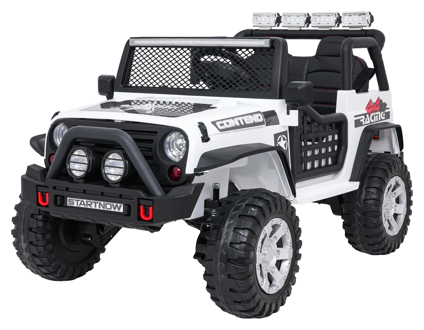 Dětské elektrické auto jeep BEAST 4x4, bílé
