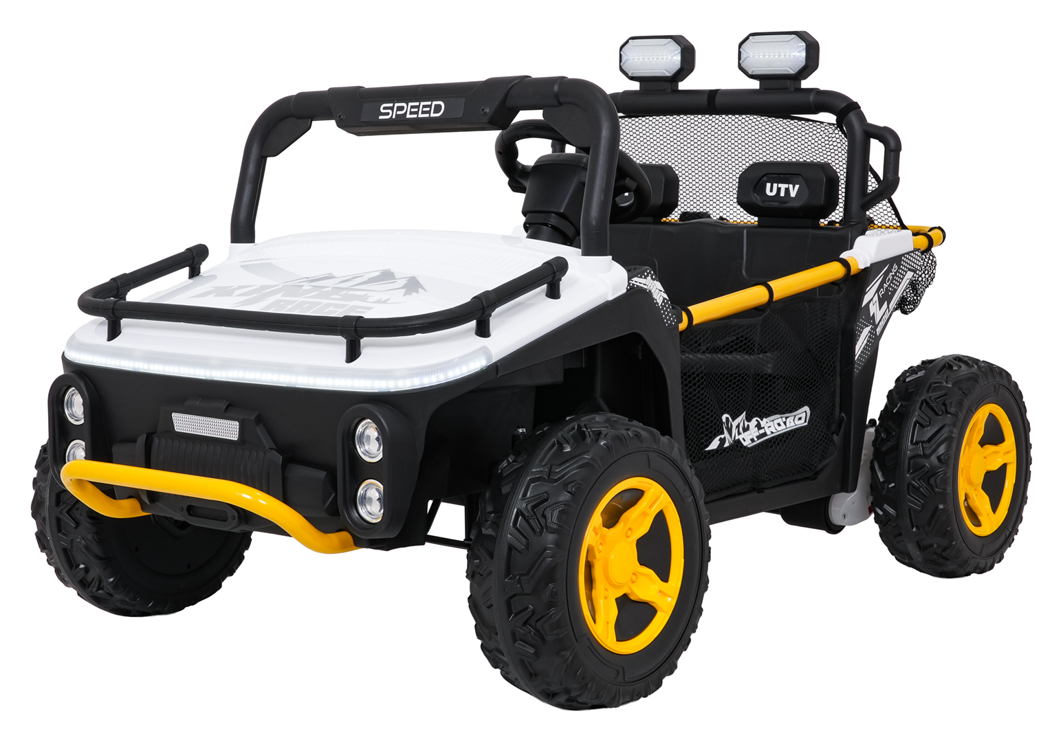 Elektrické autíčko UTV SPEED buggy – bílé, 24 V