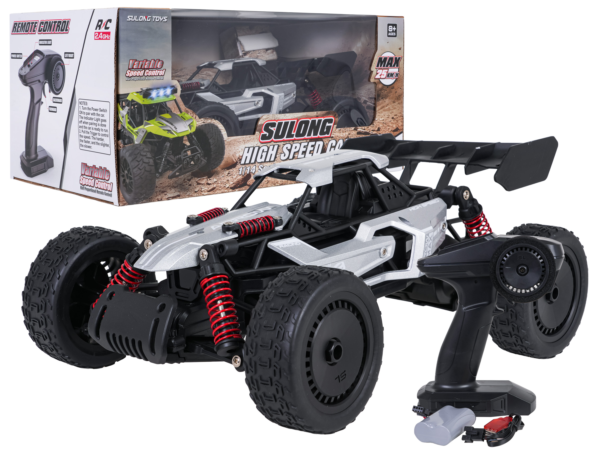 R/C crawler 1:14 ARROW, šedý