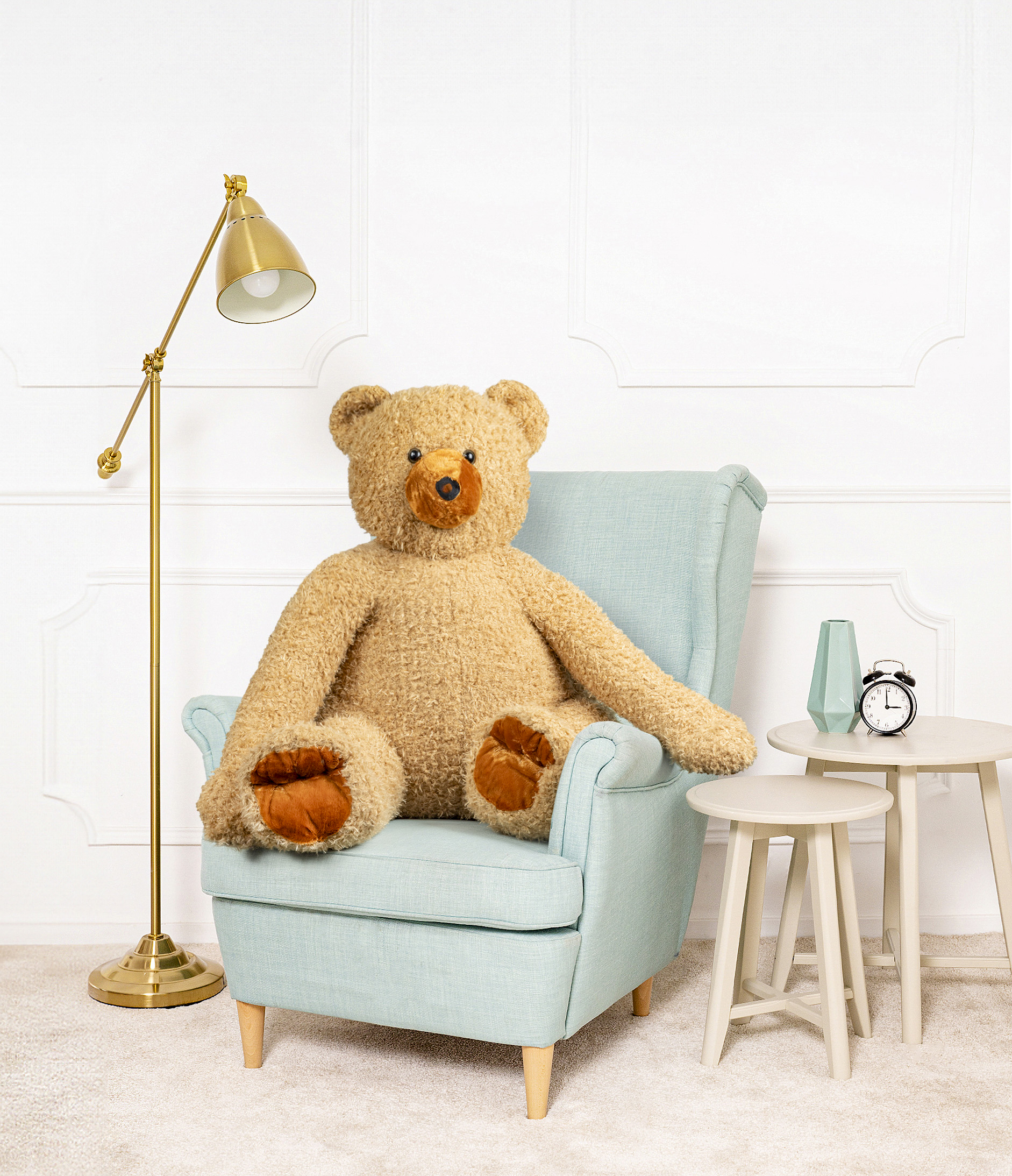 Tomido Plyšový medvěd Lazy 75 cm hnědý