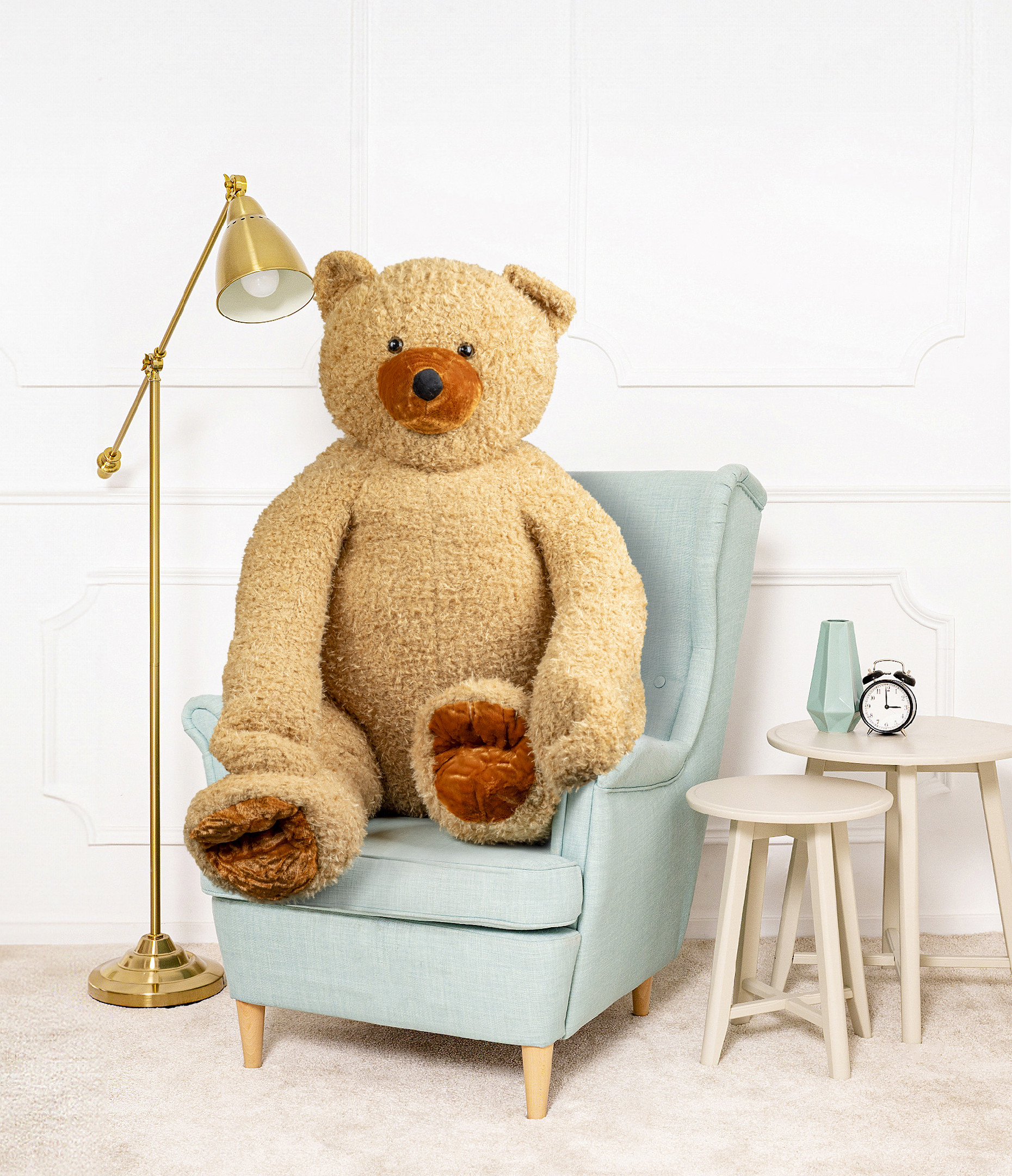 Tomido Plyšový medvěd Lazy 100 cm Hnědý