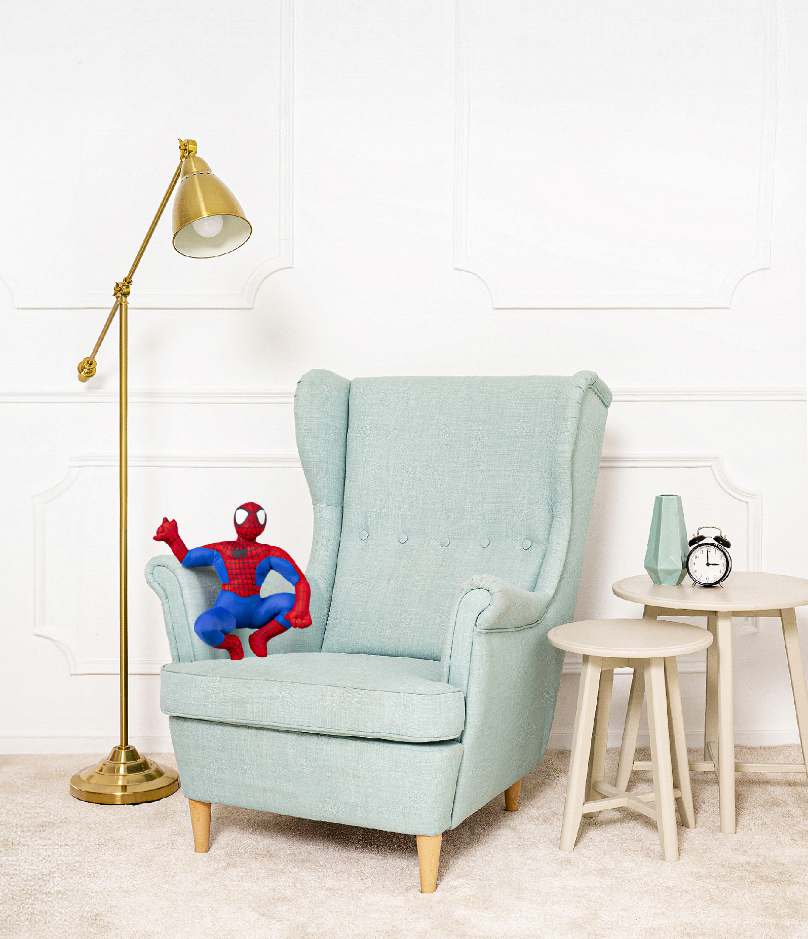 Tomido Plyšová postavička Spider Man sedící 30 cm vícebarevná