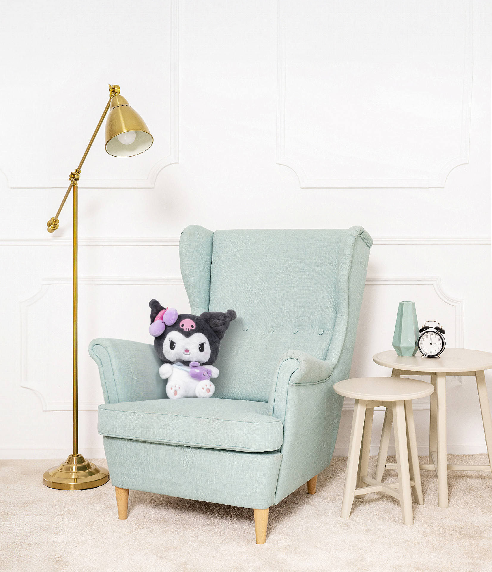 Tomido Plyšová postavička Hello Kitty Kuromi 40 cm černá