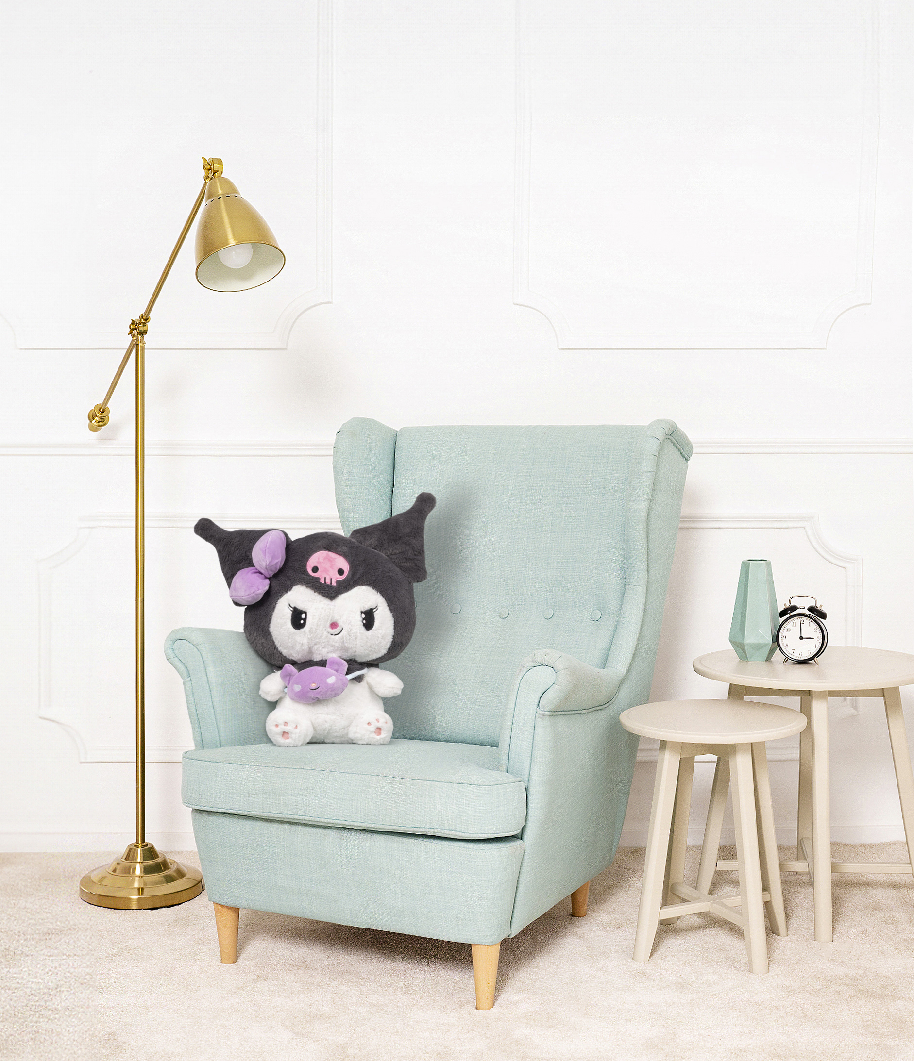 Tomido Plyšová postavička Hello Kitty Kuromi s taškou 50 cm černá
