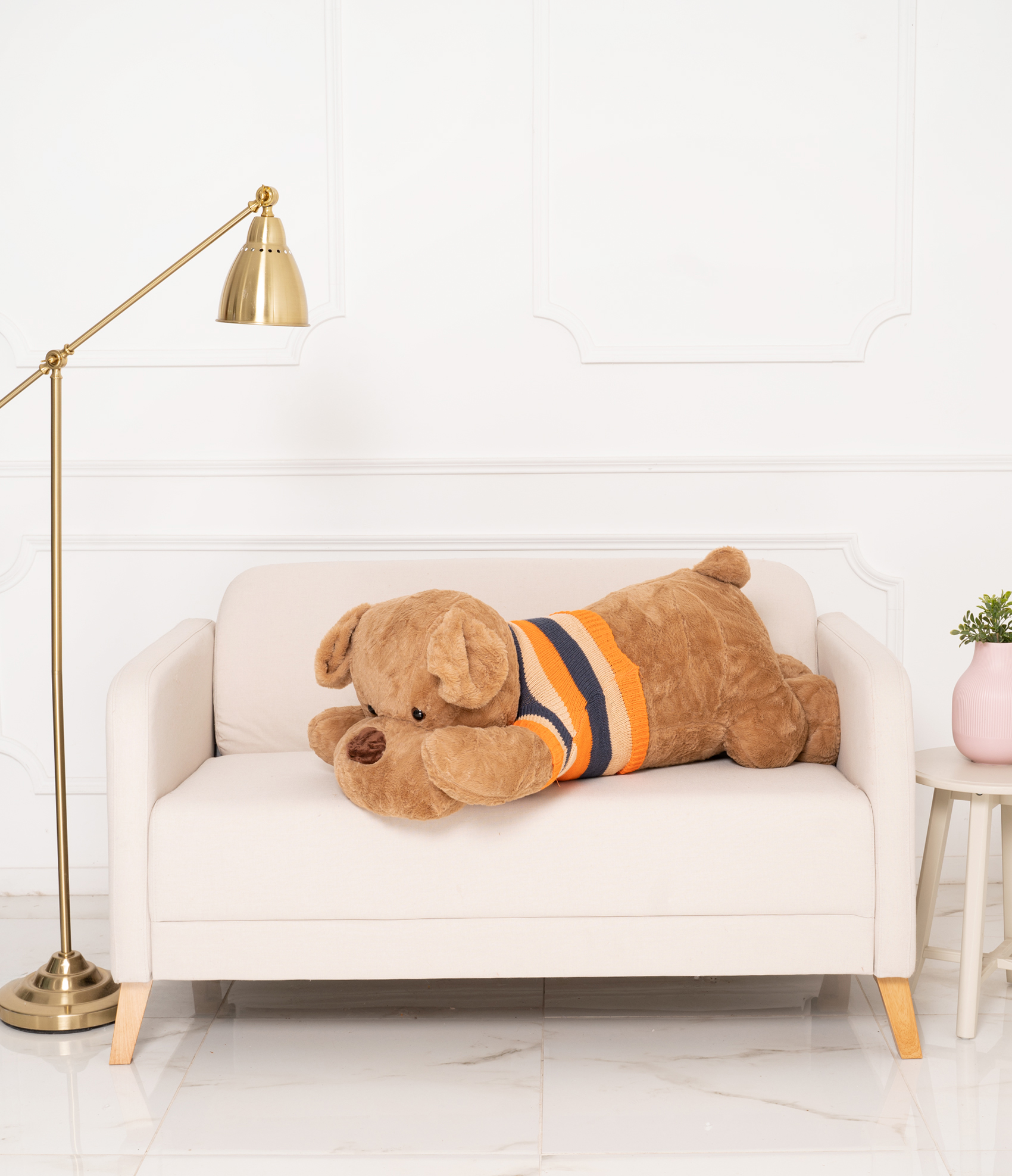 Tomido Plyšový pes Dexter 120 cm hnědý
