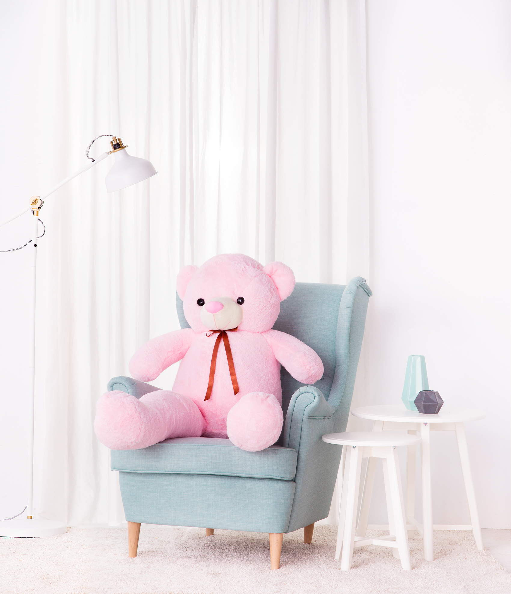Tomido Růžový plyšový medvěd VALOR 130 cm