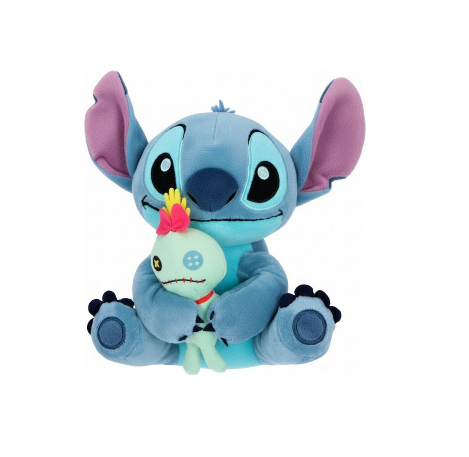 Tomido Plyšová pokladnička Stitch a panenka Scrump 20 cm modrá