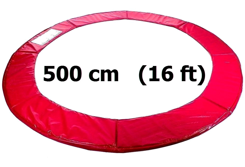 RCT Kryt pružin na trampolínu 500 cm (16 ft) Červený