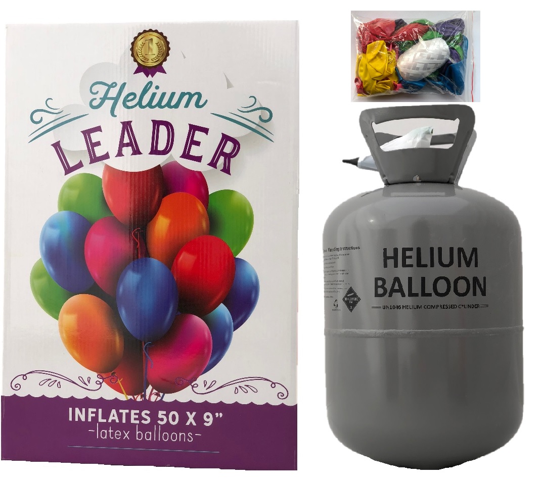 HračkyZaDobréKačky Helium do balónků s 50 balónky