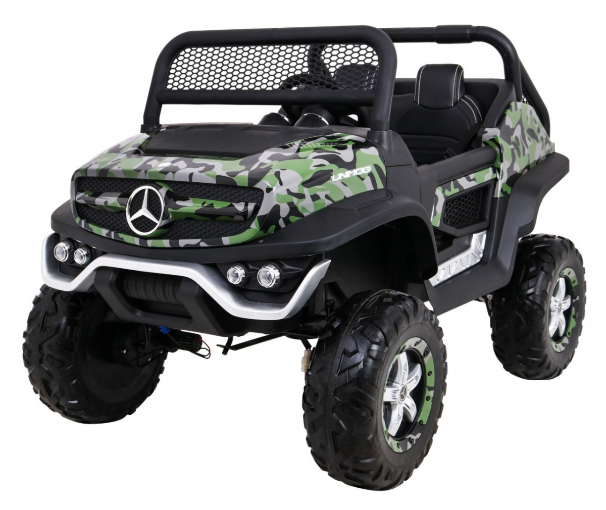 RKToys elektrické auto Mercedes Benz Unimog Big maskované lakované