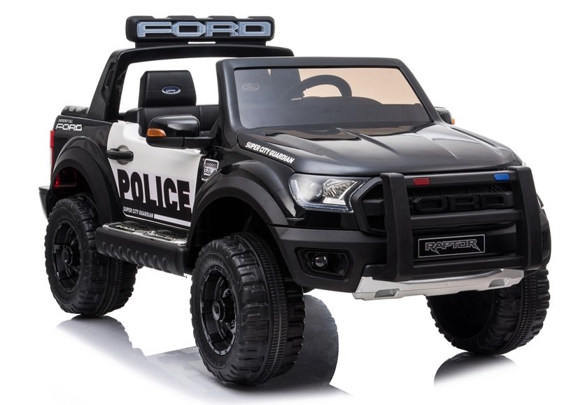 HračkyZaDobréKačky Elektrické autíčko Ford Ranger Raptor policie černé