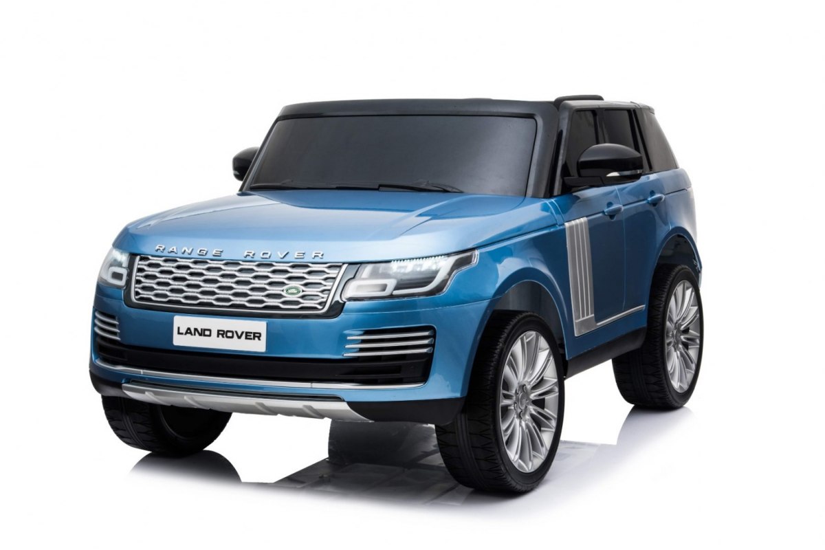Range Rover HSE Lakované auto pro 2 děti Modrá + dálkové ovládání + 5bodový postroj + audio panel + LED dioda