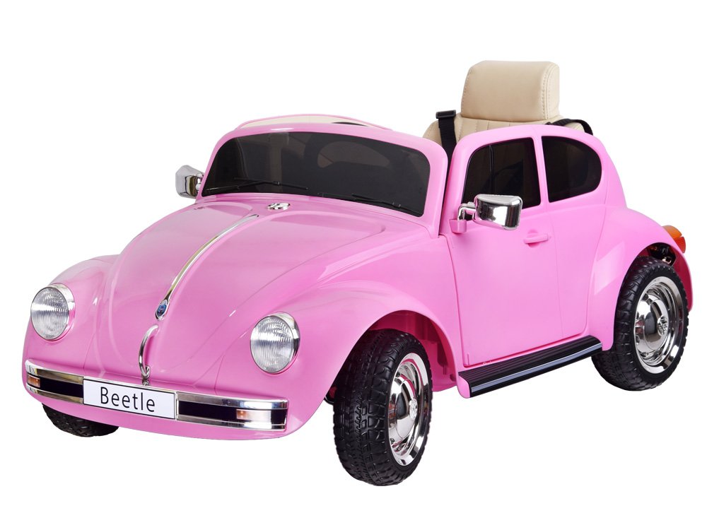 HračkyZaDobréKačky Elektrické autíčko Volkswagen Brouk Beetle růžové