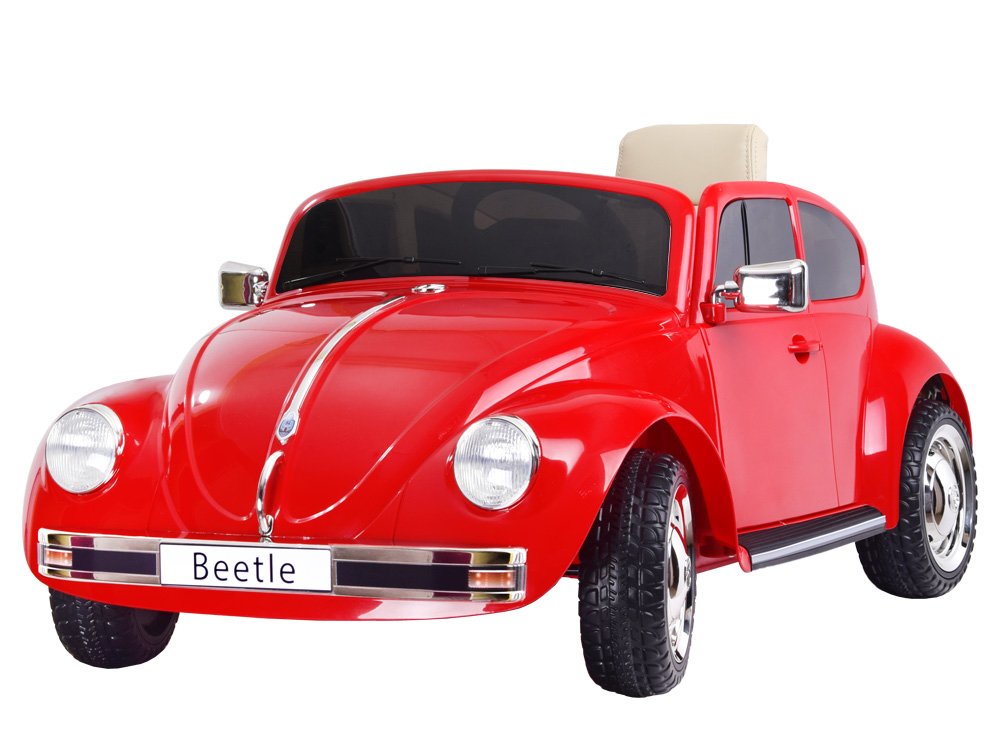 HračkyZaDobréKačky Elektrické autíčko Volkswagen Brouk Beetle červené