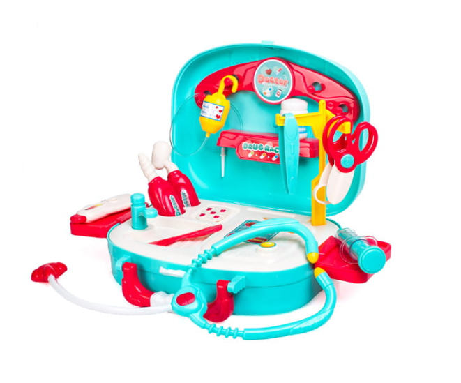 HračkyZaDobréKačky Dětský lékařský kufřík s příslušenstvím
