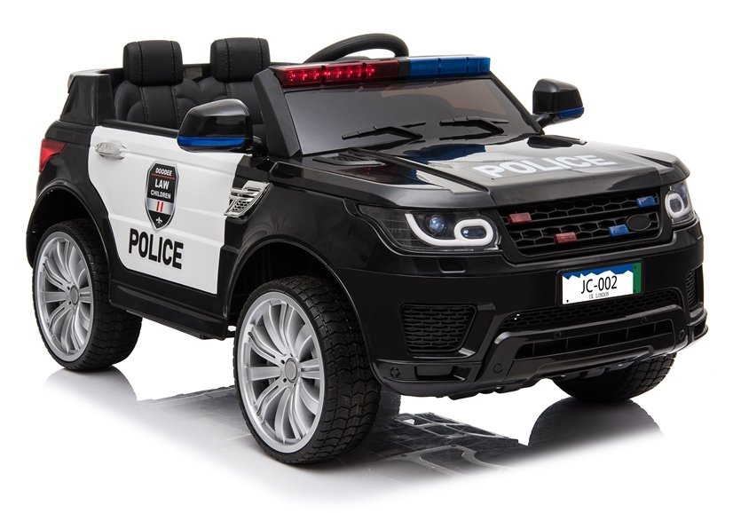 Elektrické autíčko Land Rover policie černé