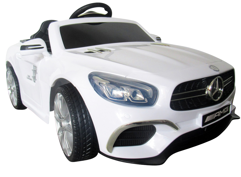 HračkyZaDobréKačky Elektrické autíčko Mercedes SL63 bílé