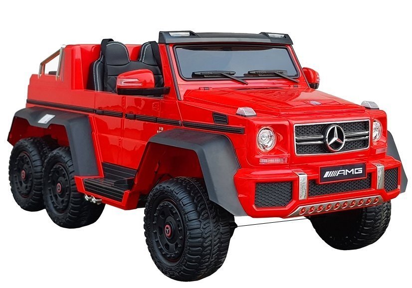 Ramiz Dětské elektrické autíčko Mercedes-Benz G63 6x6 MP4 LCD červené