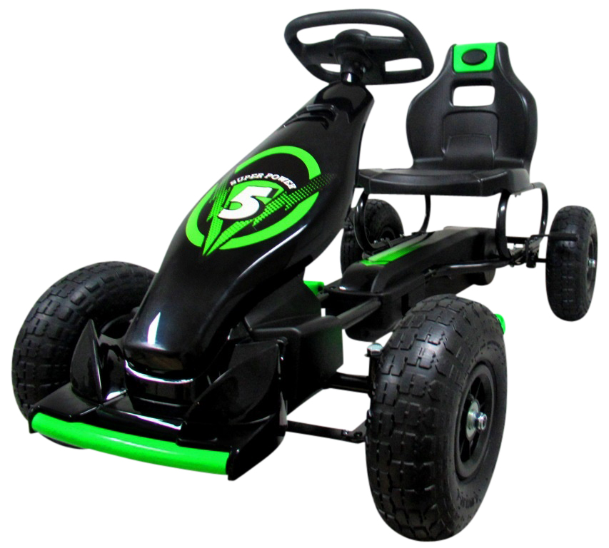 Dětská šlapací motokára Monster GREEN