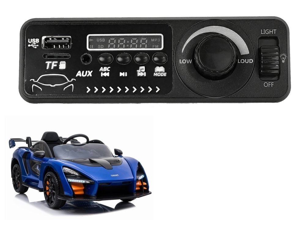 Hudební panel do elektrického vozítka McLaren Senna