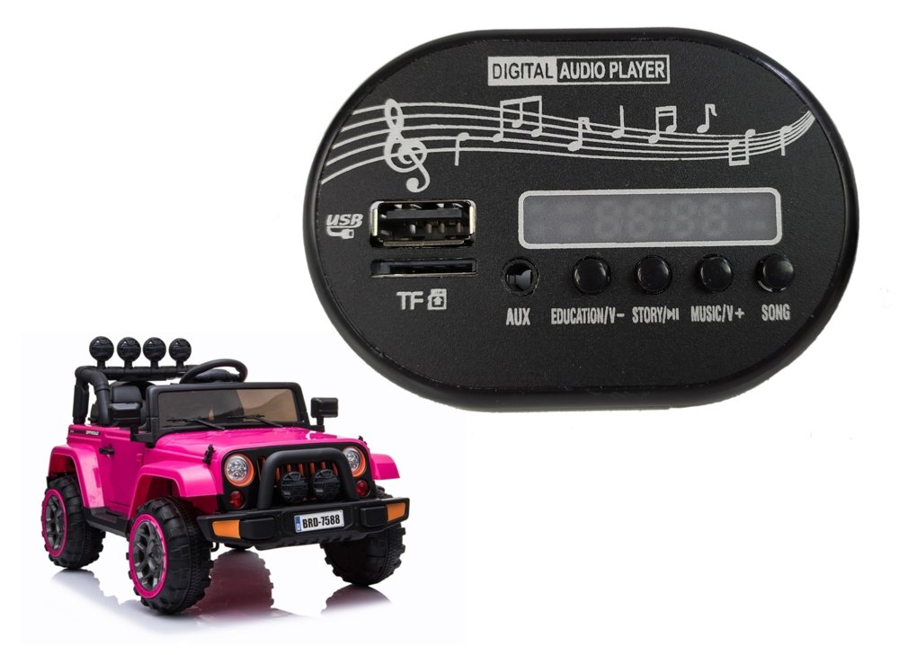 Hudební panel do elektrického vozítka jeep BRD