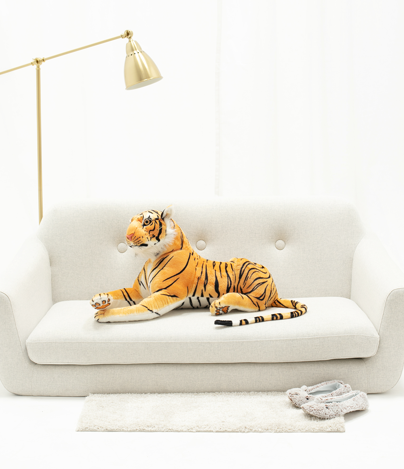 Velký plyšový tygr 90 cm