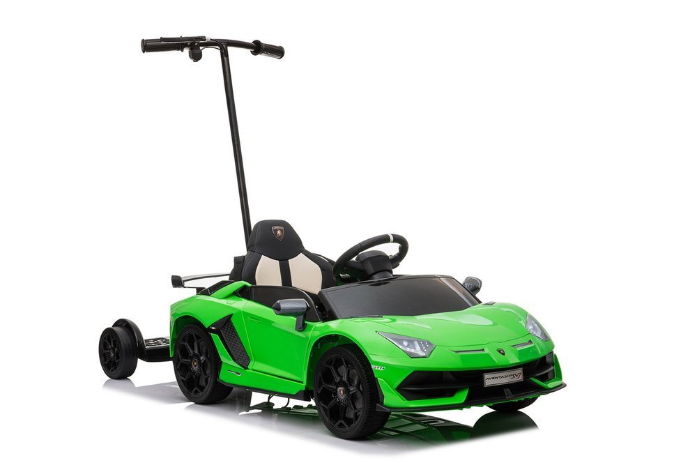 Elektrické autíčko Lamborghini Aventador zelené s plošinou
