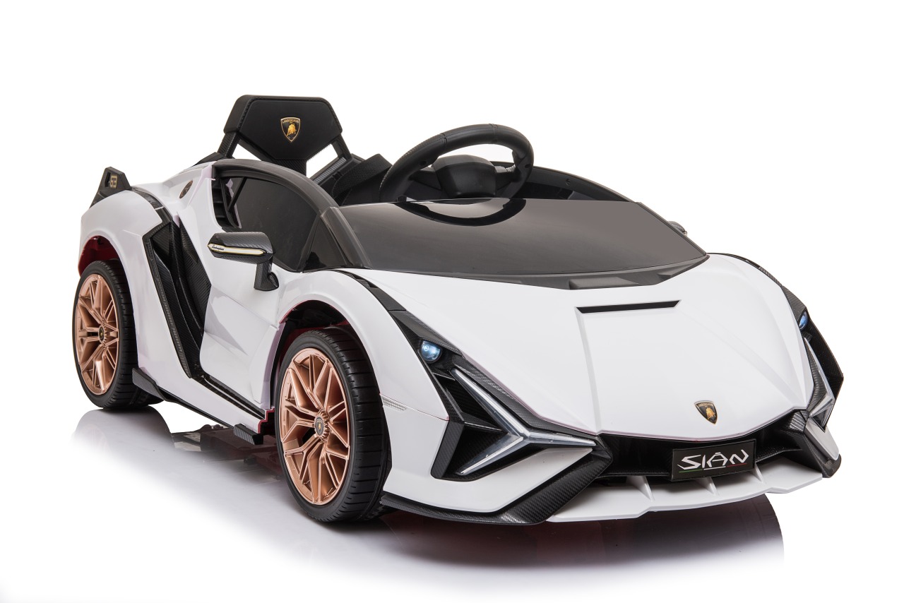 Lamborghini SIAN dětské auto na baterii s ovladačem – Bílé