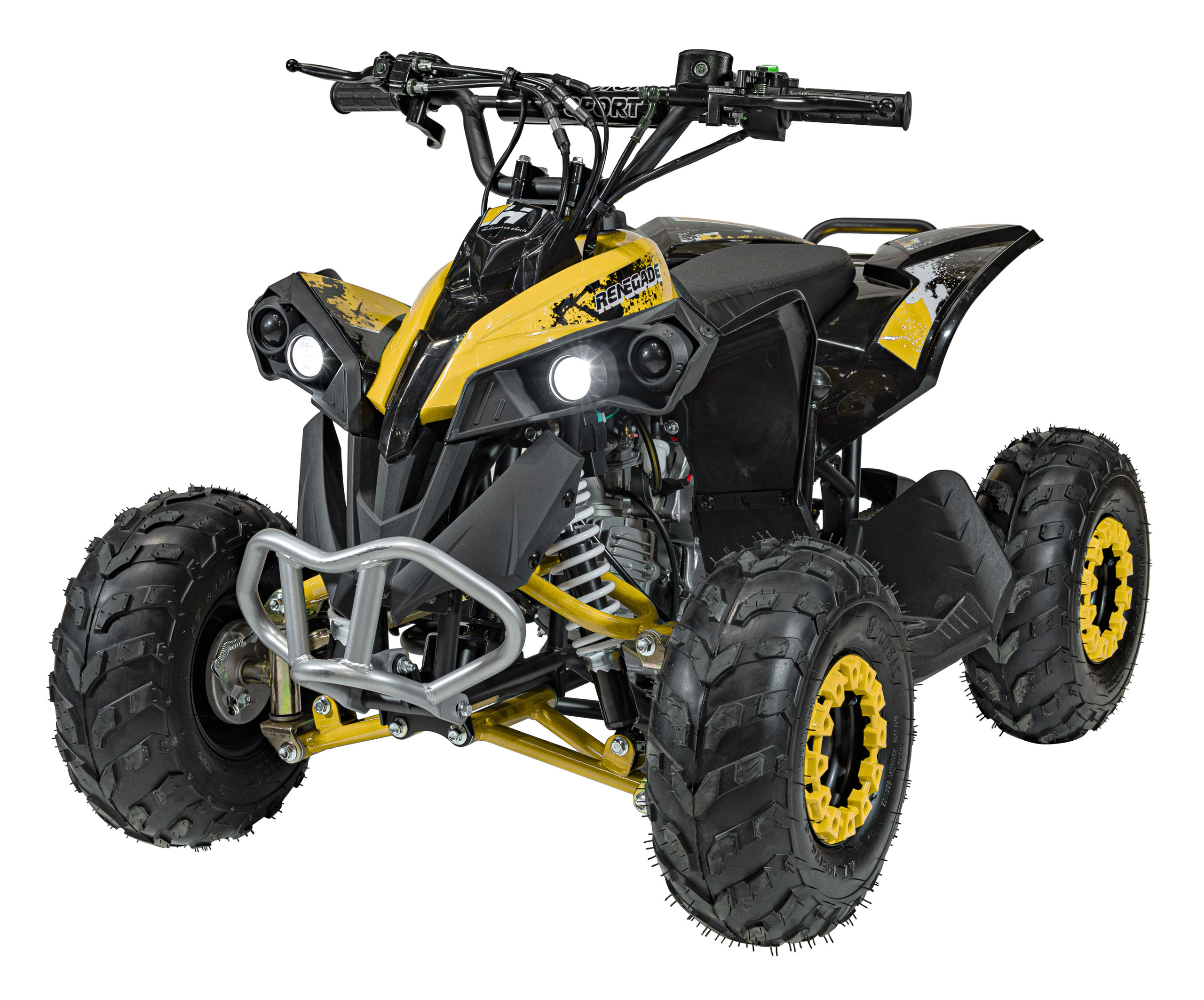 Dětská benzínová čtyřkolka RENEGADE HighPer 110CC žlutá
