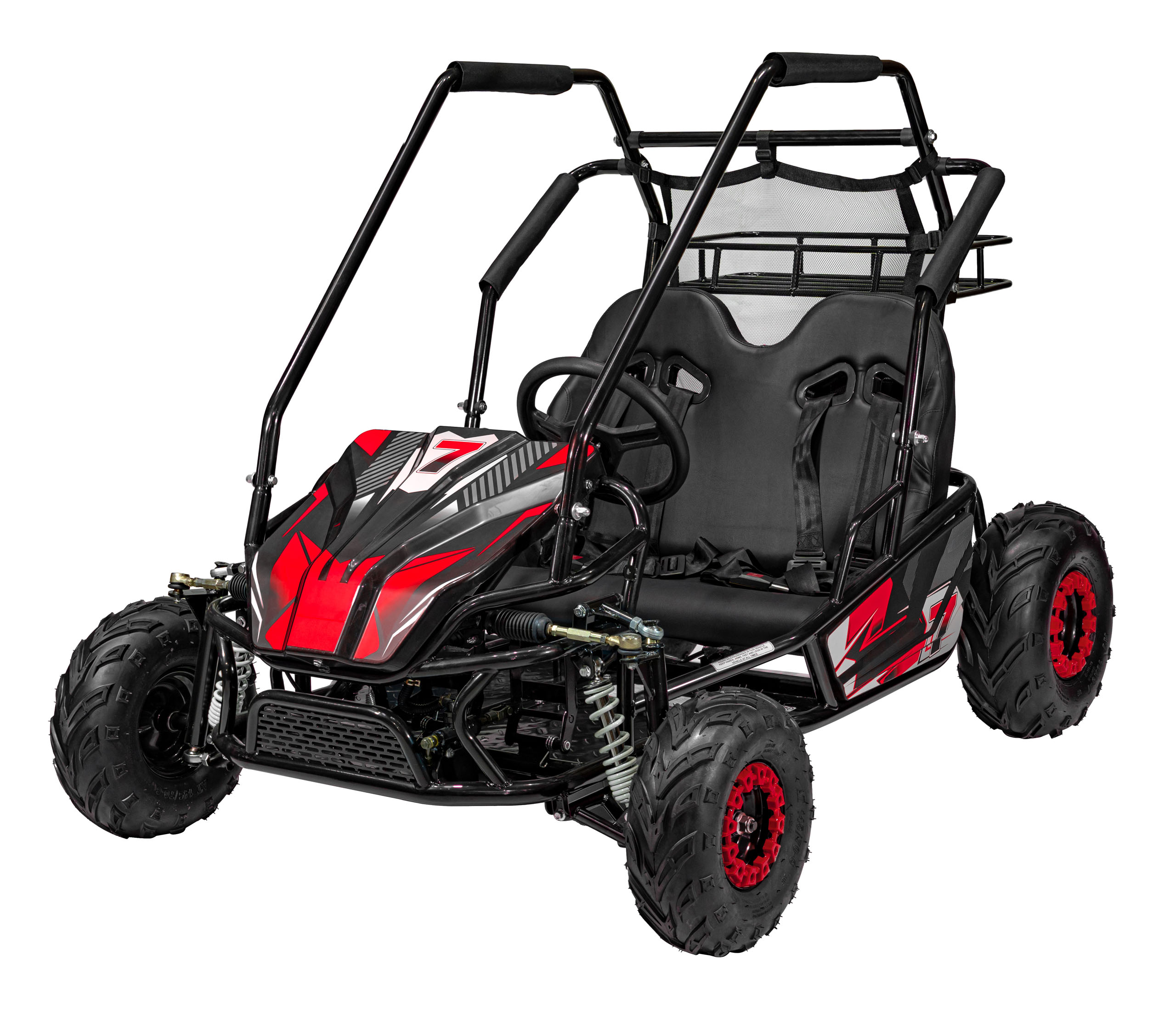 Dětské benzínové autíčko Buggy LUCKY SEVEN červená