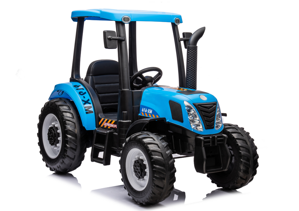 Dětský elektrický traktor Strong 24V | 400W modrý